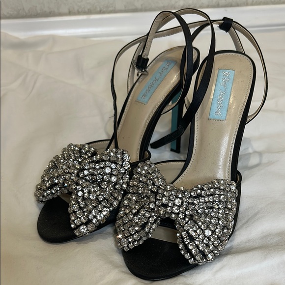 Betsey Johnson Shoes - Heidi Black and Silver Women's Heels by Betsey Johnson